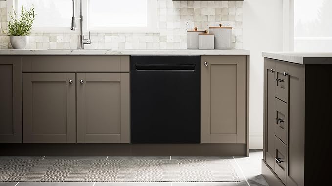 Kenmore 24" Built-in Stainless Steel Tub Dishwasher EasyFlex 3rd, SmartWash, UltraWash, TurboDry, MoreSpace Plus Adjustable Rack, Energy Star Certified, Black-CubbioJoy