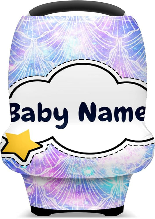 Baby Car Seat Stroller Cover Nursing Cover New Mom Breastfeeding Scarf Soft Stretchy Infant Carrier Cover Car Canopy Coverage-CubbioJoy