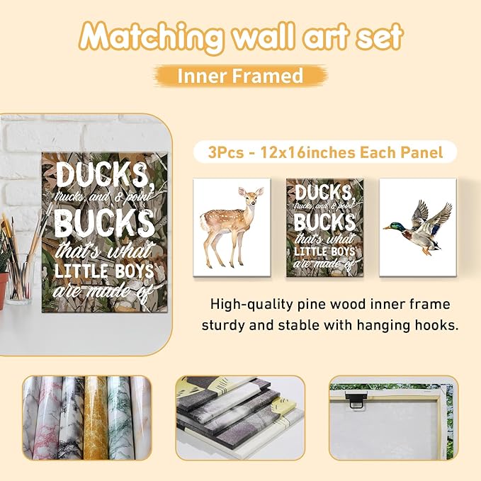 Custom Baby Crib Bedding Set, 5 Pcs Personalized Name Baby Crib Sets for Infant Toddler, Green Woodland Deer Nursery Bedding Set for Boys Girls, Double Layer Baby Bedding Sets Customized Gifts-CubbioJoy