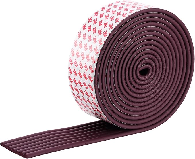 Corner Protector for Baby, Widen Edge Protector with Adhesive Backing, Baby Proofing Edge Corner Protectors Self Adhesive Furniture Corner Guard Bumper for Table, Desk, Fireplace (Brown, 16.4ft)-CubbioJoy