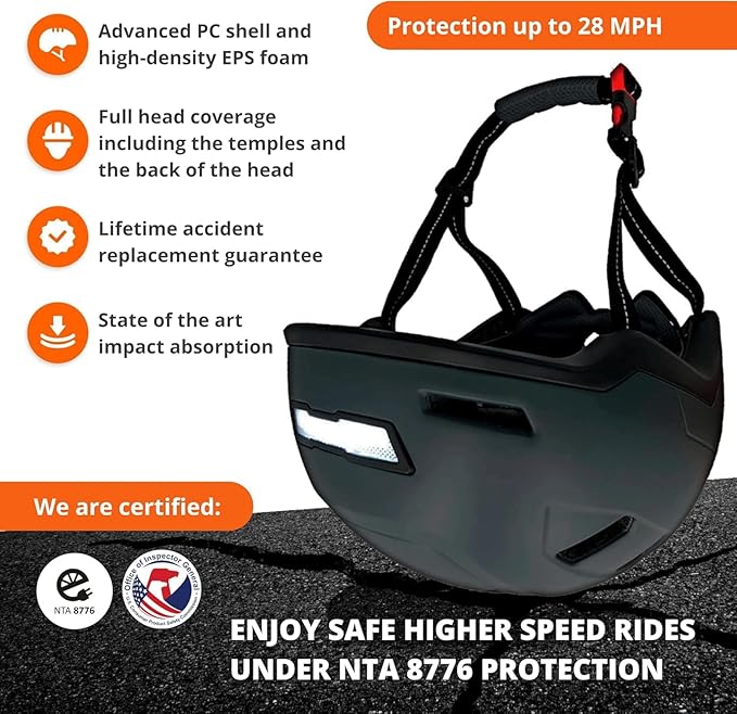 Kid Bike Helmets for Boys and Girls | Fit Head 51-54cm Circumference | CPSC & NTA-8776 Dual Certified | Multi-Sport Helmets with LED Lights, Magnetic Buckle, Detachable Visor-CubbioJoy