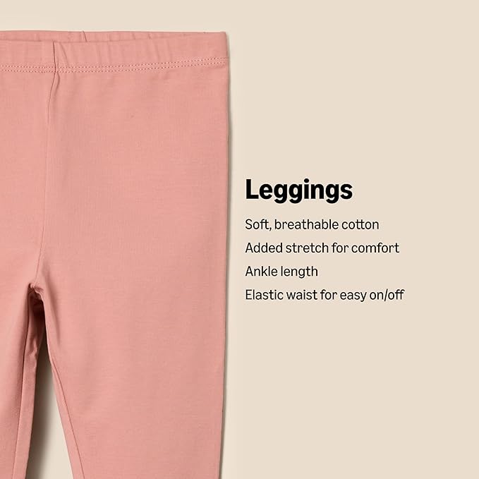 Amazon Essentials x Sofia Grainge Unisex Toddlers and Babies' Legging, Pack of 3-CubbioJoy