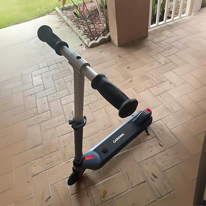 Caroma Electric Scooter for Kids Ages 6-12,150W/180WMotor,10 MPH Max Speed & 7 Miles,Colorful Lights,Adjustable Height & Speed,LED Display,Foldable Kids Electric Scooter 132 Lbs Max Load,Idea Gift-CubbioJoy