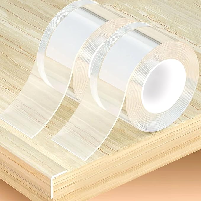 Clear Soft Corner Protectors for Furniture Strip,2 in x 13.12 FT x 2 Rolls,Sharp Edge & Table Bumper,Window Edge,Wall Protector, Soft Corner Guards Safe for Proof,Table Corner Protectors in Family-CubbioJoy