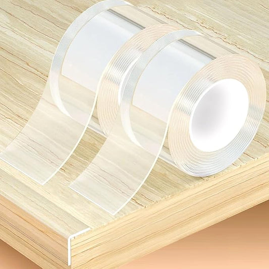 Clear Soft Corner Protectors for Furniture Strip,2 in x 13.12 FT x 2 Rolls,Sharp Edge & Table Bumper,Window Edge,Wall Protector, Soft Corner Guards Safe for Proof,Table Corner Protectors in Family-CubbioJoy