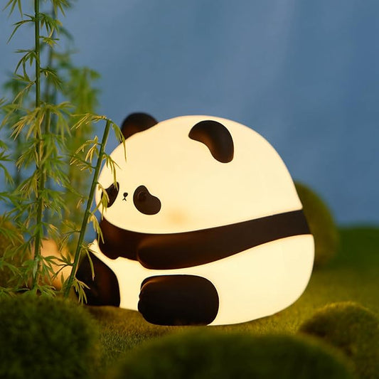 DREAMING MY DREAM Cute Panda Night Light, LED Squishy Novelty Animal Night Lamp, 3 Level Dimmable Nursery Nightlight for Breastfeeding Toddler Baby Kids Decor, Cool Gifts for Kids-CubbioJoy