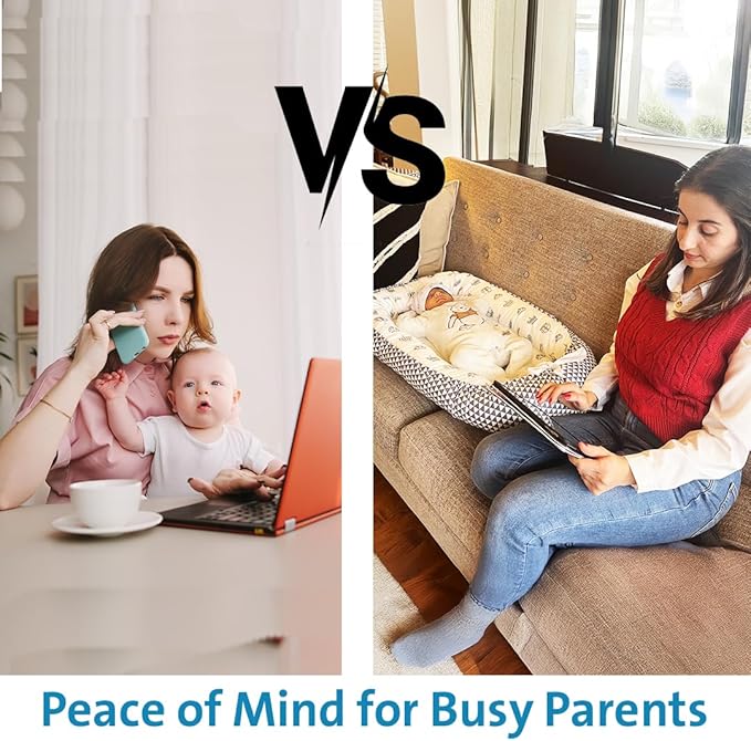 Baby Lounger – Portable Baby Lounger Pillow & Adjustable Baby Nest for 0-24 Months, Soft Infant Floor Seat & Breathable Infant Lounger for Home & Travel-CubbioJoy