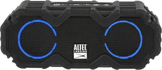 Altec Lansing LifeJacket Mini - Waterproof Bluetooth Speaker with Lights, Portable Wireless Speaker for Pool, Beach, Hiking, Sports, Camping, 16 Hour Playtime, Floats in Water-CubbioJoy