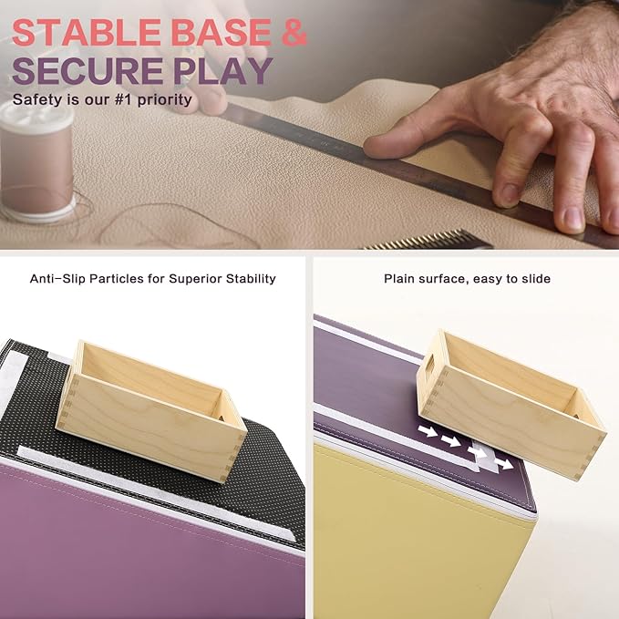 Climbing Foam Blocks for Toddlers: PU Leather Foam Blocks for Kids Active Play - Toddler Climbing Toys Indoor - Durable Playground Gym Preschool Toddler Toys for Boys and Girls (Purple/Pink)-CubbioJoy