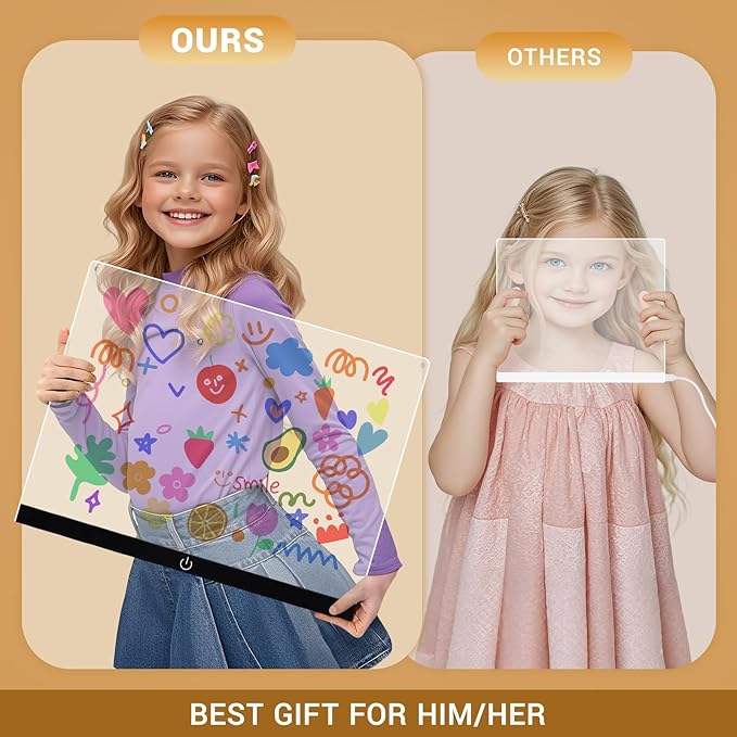 Doodle Glow, LED Note Board with Colors, 14.1"x10.9" Wooshneesham Acrylic Dry Erase Board, 16M-Color LED Light-Up Memo w/Music Sync, APP & Remote, Stand & 7 Markers, Battery Case, Neon Glow (Black)-CubbioJoy