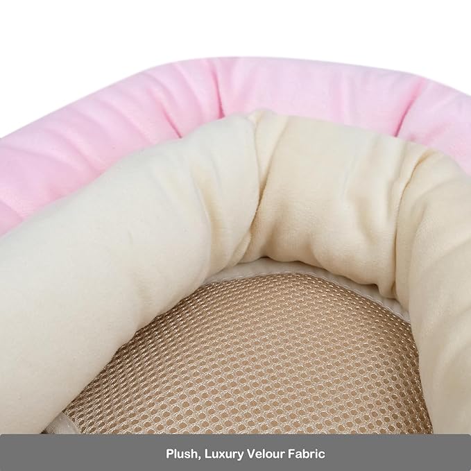 COOLBEBE Upgraded 3-in-1 Babybody Support for Newborn Infant Toddler - Extra Soft Car Seat Insert Cushion Pad, Perfect for Carseats, Strollers, Swings, Pink-CubbioJoy