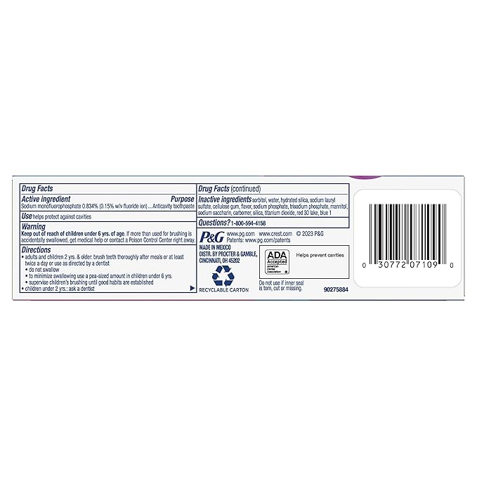 Crest Advanced Kid's Fluoride Toothpaste, Bubblegum Flavor, 4.2 oz, 3 Count, Color-Changing Anticavity Toothpaste-CubbioJoy