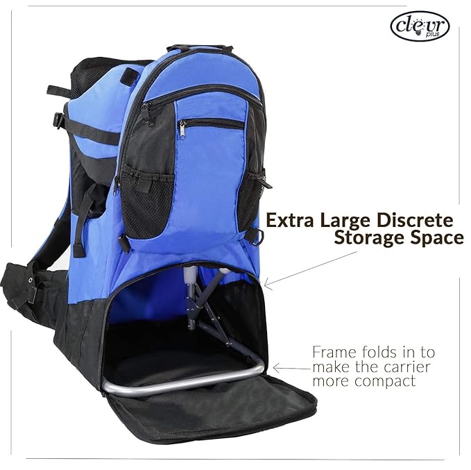 ClevrPlus Deluxe Adjustable Baby Carrier Outdoor Hiking Child Backpack Camping-CubbioJoy