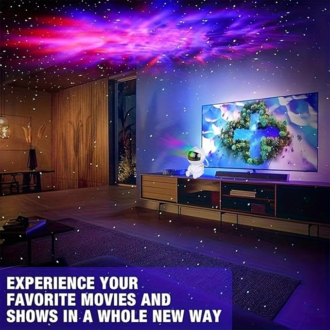 Astronaut Star Projector, Star Projector Galaxy Light for Kids，8 Modes Remote and 270° Adjustable Led Lights for Bedroom, Girls Room Decoration, Home Theater, Ceiling, Timer(Original White)-CubbioJoy