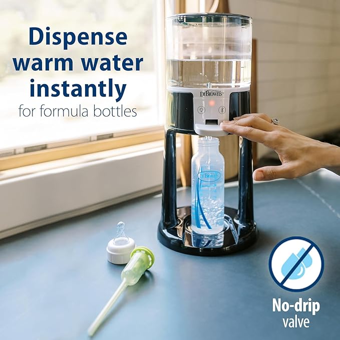 Dr. Brown's Insta-Prep Warm Water Dispenser with Baby Formula Dispenser, Gray-CubbioJoy