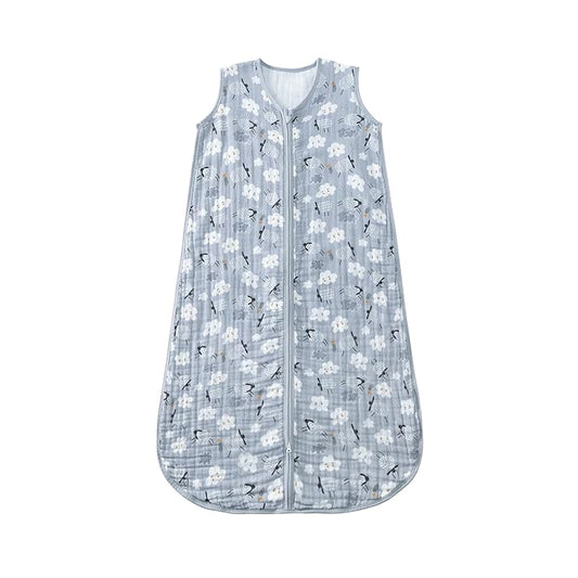 Baby Sleep Sack 2-4 T Baby Wearable Blanket 100% Organic Cotton 0.5 TOG Toddler Sleep Sacks 2- Way Zipper Soft 4 Layers 2T 3T 4T Sheep-CubbioJoy