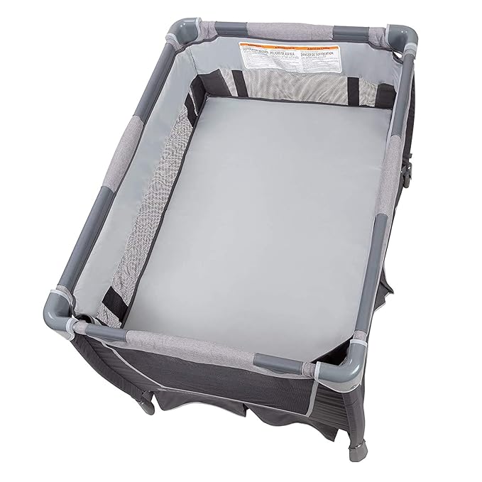 Baby Trend Nursery Center Travel Crib with Removable Rock-A-Bye Bassinet, Changing Table, Organizer, and Electronic Music Center and Nightlight, Robin-CubbioJoy
