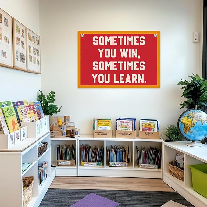 Inspirational Banner, Motivational Wall Decor, Positive Affirmations Wall Hanging, Vintage Banner Flag, Wall Flag Home Living Room Classroom Office Decor, Banner for Room-CubbioJoy