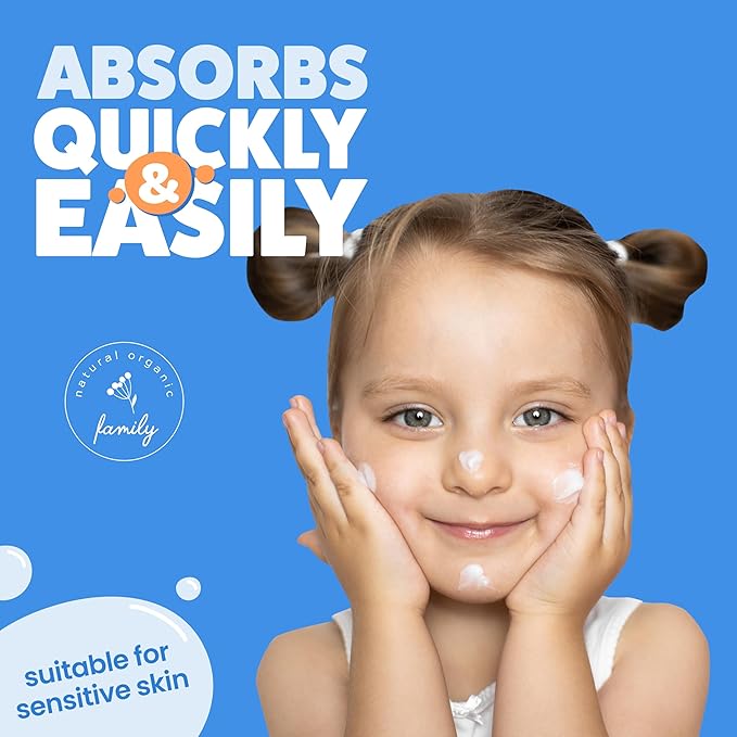 Award-Winning Kids Face Cream - Gentle & Calming Moisturizer with Natural Ingredients for Sensitive & All Skin Types - Fragrance-Free-CubbioJoy