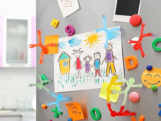 5 Pcs Magnetic Toy, Colorful Magnets for Kids, Flexible Magnet Toys for Decoration and Fun, Kids Travel Toys-CubbioJoy