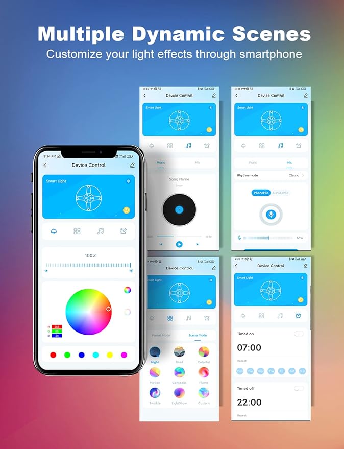 DAYBETTER Smart RGB Led Strip Lights, 300ft Led Lights for Bedroom with App Control, Multicolor Changing Led Light Strips Apply for Home Decor, Living Room, Kitchen, Home Party Decoration-CubbioJoy