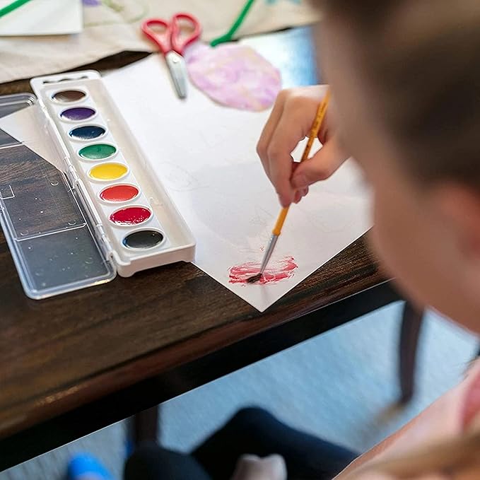 Crayola Washable Watercolor Paint Sets for Kids (12ct), Bulk Classroom Art Supplies for Preschool & Kindergarten, Classroom Learning Activities for Toddlers-CubbioJoy