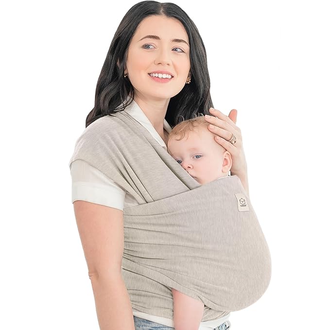 KeaBabies Baby Wrap Carrier - All in 1 Original Baby Carrier Newborn to Toddler Sling, Easy to Wear, Hands Free Bonding, Lightweight, Breathable Infant Wraps (Stone Gray)-CubbioJoy