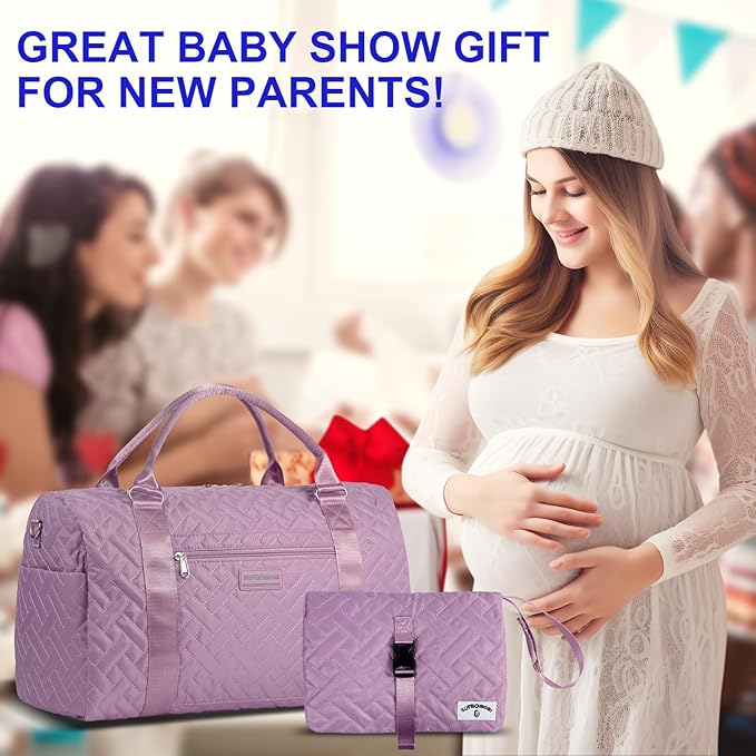 Diaper Bag Tote: Mommy Bag, Baby Bag for Boy and Girl, Mom Hospital Bag, Twins or 2 Kids Diapers Bag-CubbioJoy