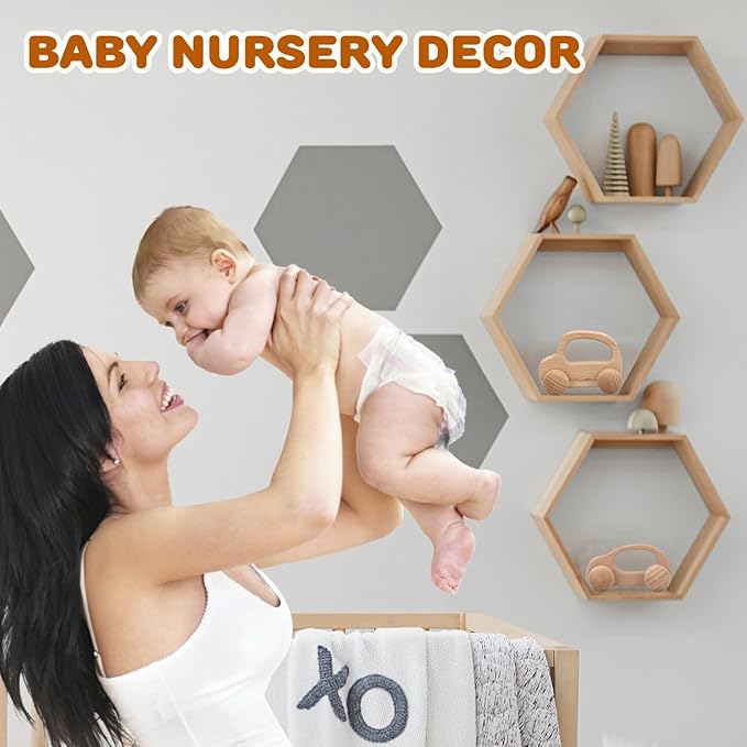 TOY Life Wooden Toys Cars, Montessori Toys for Babies 0-6-12 Months, Rattle Cars for Toddlers 1-3, Wooden Baby Toys Gift 1 Year Old, Baby Boy Girl Nursery Decor, 1 Year Old Boy Birthday Gift-CubbioJoy