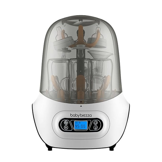 Baby Brezza Baby Bottle Sterilizer and Dryer Machine – Electric Steam Sterilization - Universal Fit - Pacifiers, Glass, Plastic, and Newborn Feeding Bottles-CubbioJoy