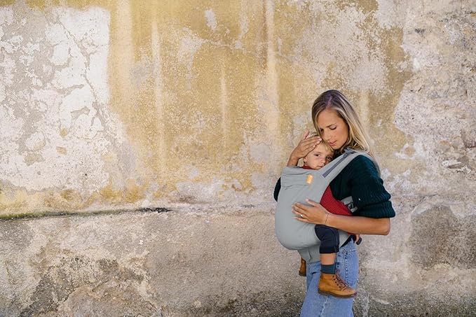 Beco Baby Carrier Toddler Carrier with Extra Wide Seat, 100% Cotton Toddler Carrying Backpack Style and Front-Carry, Lightweight & Breathable Child Carrier, 20-60 lbs (Grey)-CubbioJoy