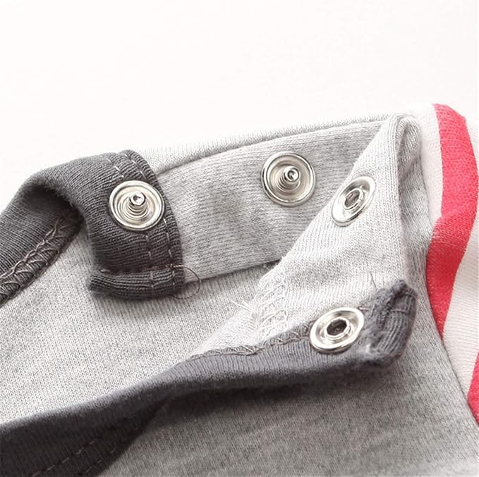 Kiddiezoom Baby and Toddler Boys'Snug Fit Footed One-Piece Romper Jumpsuit Cotton Cotton Footed Outfit-CubbioJoy