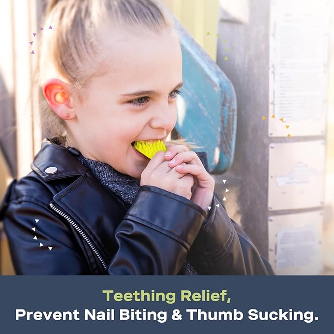 Chewy Necklace Sensory Aid for Kids, Ideal Teething Toy Made from Soft, Smooth, Food-Grade Silicone for Relief and Stimulation. Provides Comfort and Gentle Support for Children.-CubbioJoy