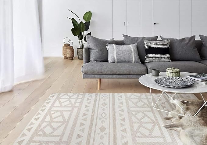 Cushmat Stylish Reversible Foam Play Mat (Large, Crystals - Black Grey) - Soft, Waterproof, Durable Play mat for Infants, Babies, Toddler, Kids & Grownup - 6.5ft x 4.5ft-CubbioJoy