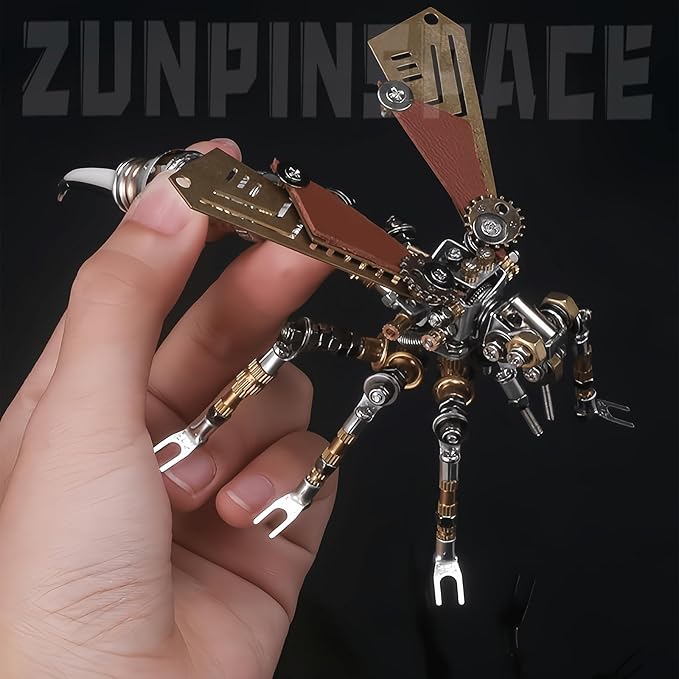 3D Metal wasp Puzzle, Punk Insect Metal Model, 3D Puzzle Mechanical wasp Building Blocks, Fun DIY Assembly, high-end Men's Gifts.-CubbioJoy