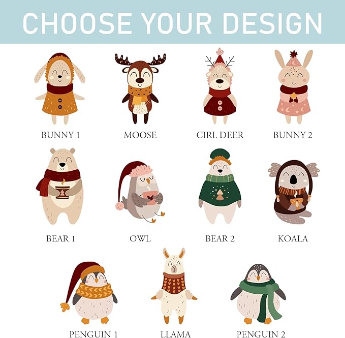 Christmas Gifts for Kids, Personalized Name Christmas Coffee Mug, Cute Hot Chocolate Cocoa Mug, Winter Holiday Cups for Children, Customized Christmas Birthday Gifts for Women Families Friend-CubbioJoy