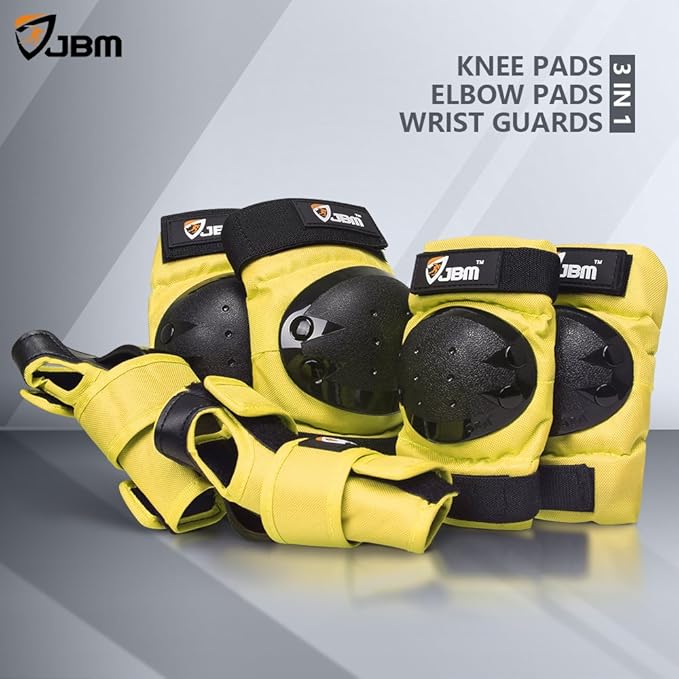JBM Adult & Kids Knee Pads Elbow Pads and Wrist Guards for Inline Skating, Roller Skating, Skateboarding, Scootering-CubbioJoy