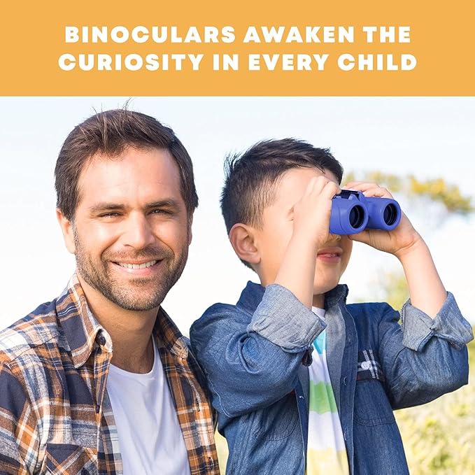 Binoculars for Kids for Toddler - for Little Boys and Girls – Extensive Set Incl. Magnifying Glass & Compass – Powerful Magnification 8X21 – 3 to 12 Year Old Kids-CubbioJoy