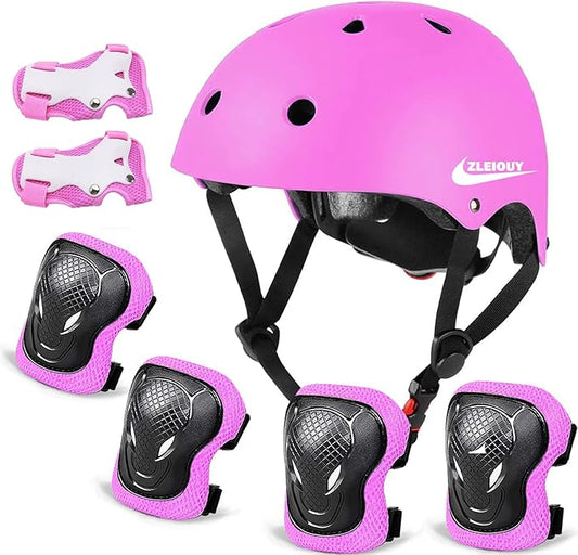 Adjustable Helmet for Ages 3-16 Kids Toddler Boys Girls Youth,Protective Gear with Elbow Knee Wrist Pads for Multi-Sports Skateboarding Bike Riding Scooter Inline skatings Longboard Roller Skate-CubbioJoy