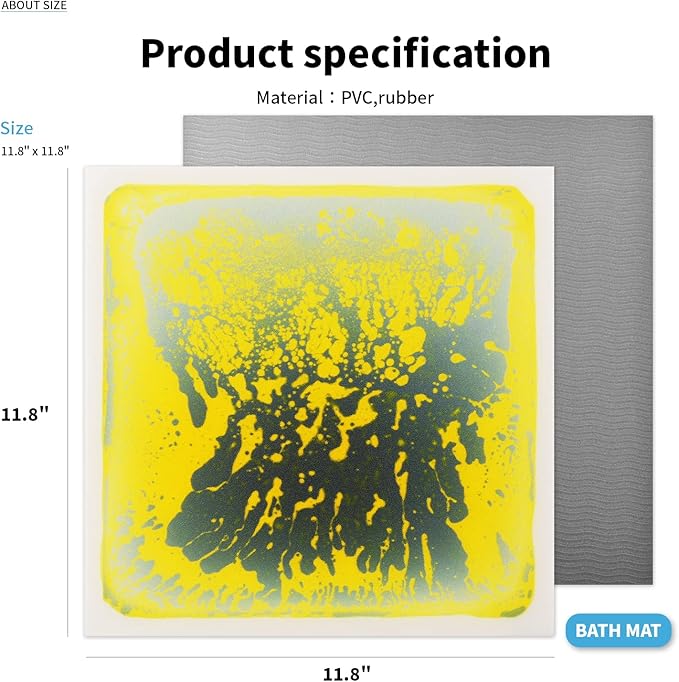 Art3d Liquid Sensory Floor Decorative Tiles, 11.8"x11.8" Square, 4 Tiles-CubbioJoy