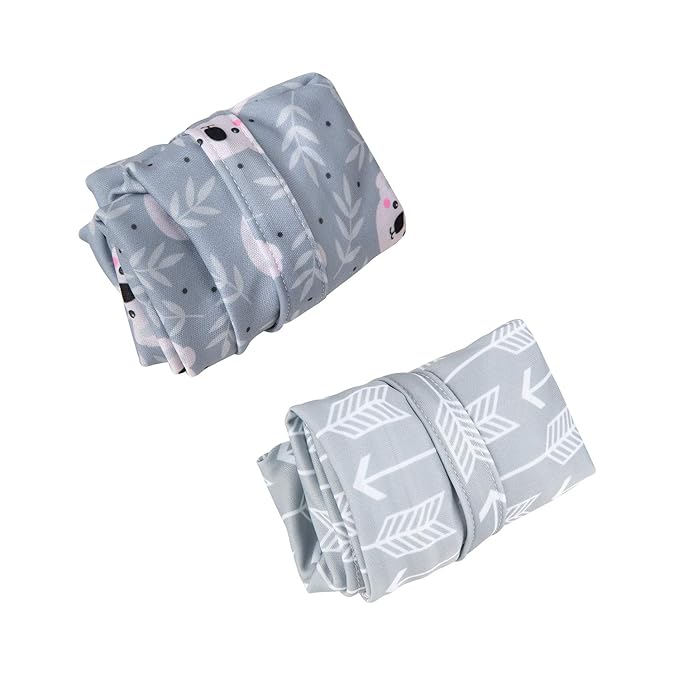 ALVABABY 2pcs Cloth Diaper Wet Dry Bags Waterproof Reusable with Two Zippered Pockets Travel Beach Pool Daycare Soiled Baby Items Yoga Gym Bag for Swimsuits or Wet Clothes L-YX3536-CubbioJoy