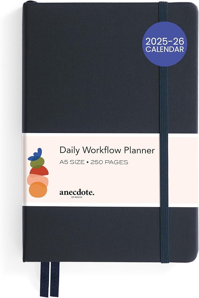 Anecdote 2026 Planner: A Monthly, Weekly & Daily Planner 2026 for Planning Your Success - A5 Size Hardcover Start Anytime and Achieve your Goals - Ink Blue-CubbioJoy