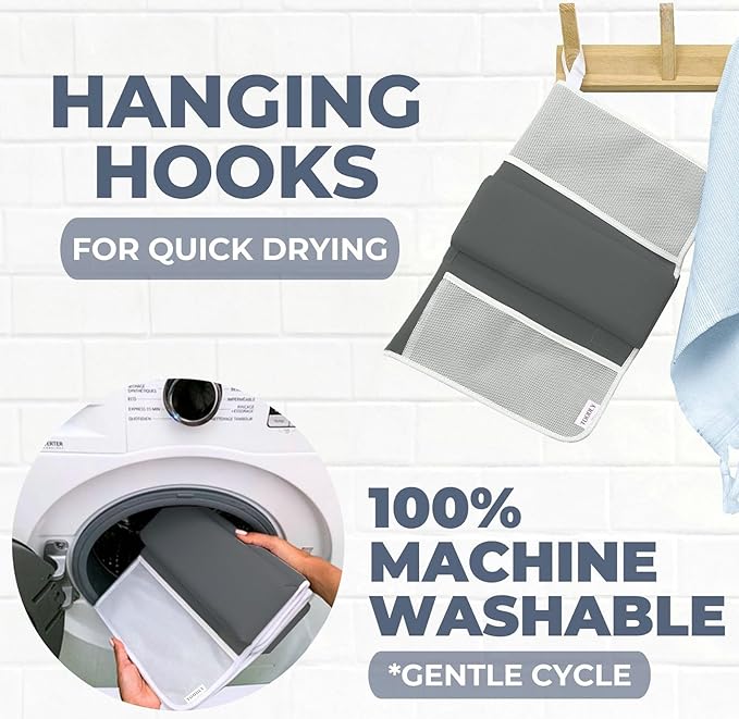 Comfortable Baby Bath Kneeler and Elbow Rest Pad Set – Thick Memory Foam Bath Kneeling Pad with Elbow Support – Baby Bathtub Cushion with Toy Organizer for Bathing Infant or Toddler - Dark Grey-CubbioJoy