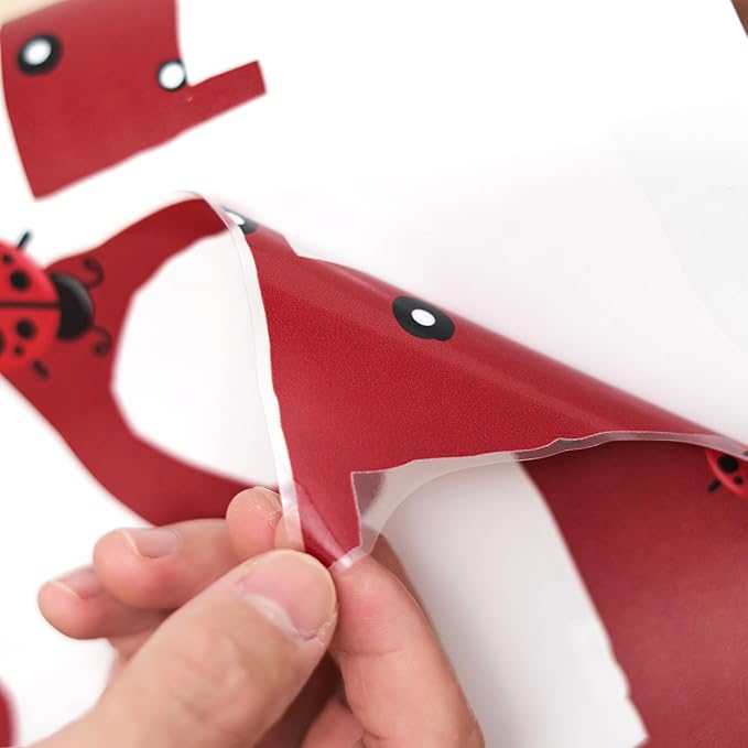 A Little Lady Is On Her Way Decal - Ladybug Party Decorations Supplies Wall Stickers, Girls Birthday/Baby Shower Party Decor Wall Decals, Balloon Arch Backdrop Decoration Ladybug Sign Stickers-CubbioJoy