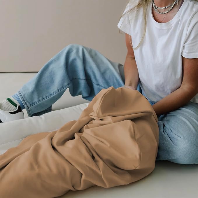 Baby Lounger - Snuggle Cozy Me Infant Lounger for Newborns | Flannel Cover, Breathable Soft, Portable Awake-Time Pad, Essential Baby Gift -Brown-CubbioJoy