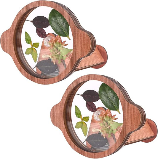 2PCS Natural DIY Kaleidoscope Kit, Outdoor Classic Handmade Education Toys, Magic Wooden Rotating Kaleidoscope Making Set, Best Gift for Nature Lovers (2 Pcs Planets)-CubbioJoy