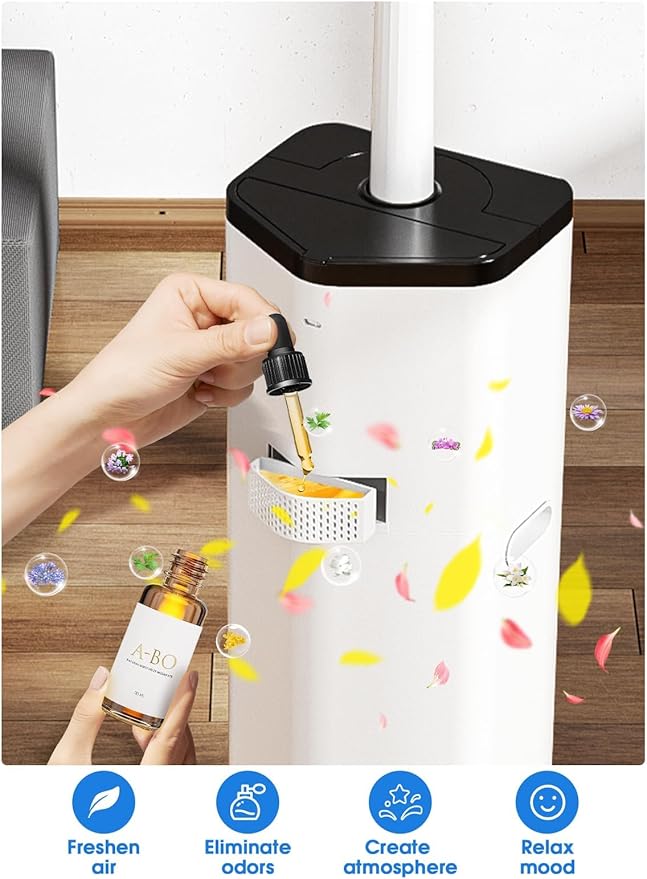 19L/5Gal Humidifiers for Bedroom Large Room 2800 sq ft, Quiet Humidifiers for Large Room, Floor Humidifier with 3 Mist Mode & Auto 180°Mist Tube for Home Whole House School Office Commercial Plants-CubbioJoy