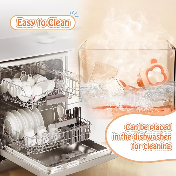 Baby Fruit Food Feeder - Silicone Nibble Tray Combo - Breastmilk Popsicle Mold for Cooling Relief, BPA Free Mesh Feeder for Infant Self Feeding (Monkey Orange + Pineapple)-CubbioJoy