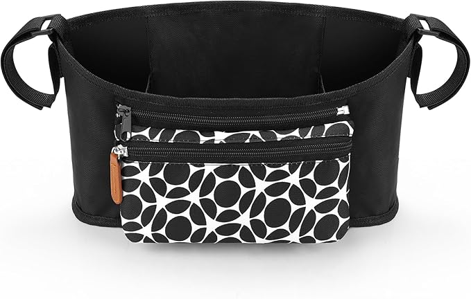 Accmor Universal Stroller Organizer with Detachable Phone Bag, Stroller Bag Caddy Organizer Stroller Accessories for Uppababy, Baby Jogger, Nuna, Doona, Britax Strollers-CubbioJoy