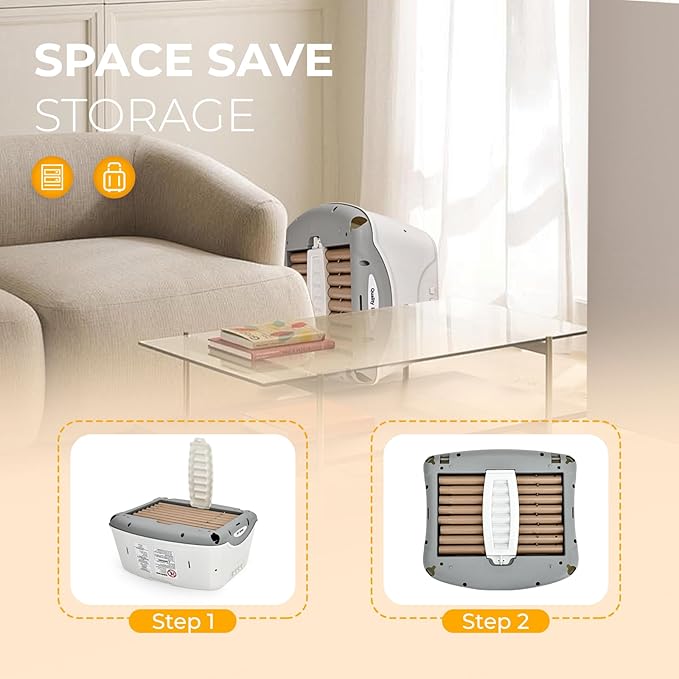 3 in 1 High Chairs for Babies and Toddlers, Convertible High Chair, High Chair with Foot Rest and Double Tray, Easy to Clean, Compact and Versatile, Perfect for Growing Kids, Gray-CubbioJoy